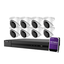 Load image into Gallery viewer, Hikvision Hilook 8 x 4MP Turret Kit with 8CH NVR
