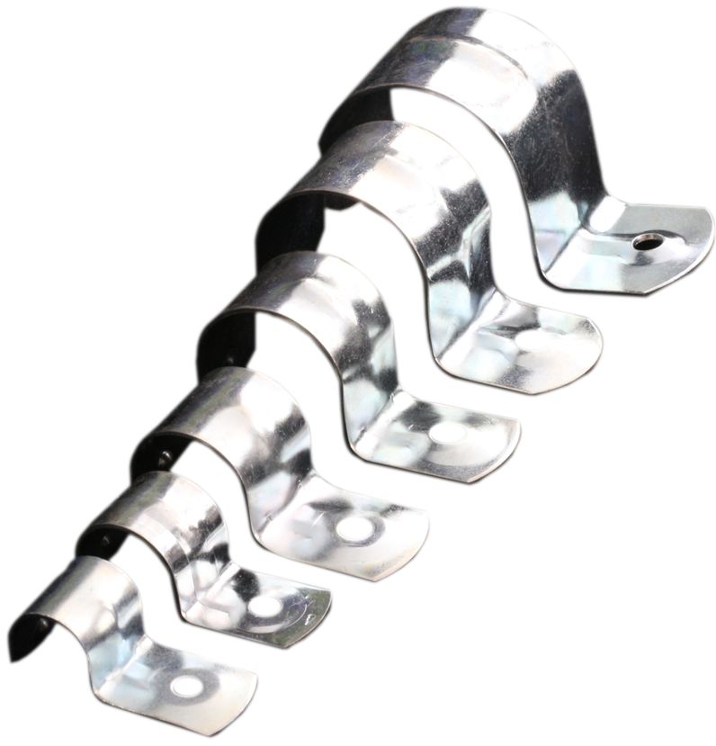 50 x 32mm Electrical Conduit Half Saddle H/DIP GALV Bulk Pack