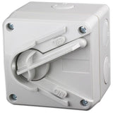 Lockable Mini Weather Protected Isolator Switch 1 Pole 20A - Single