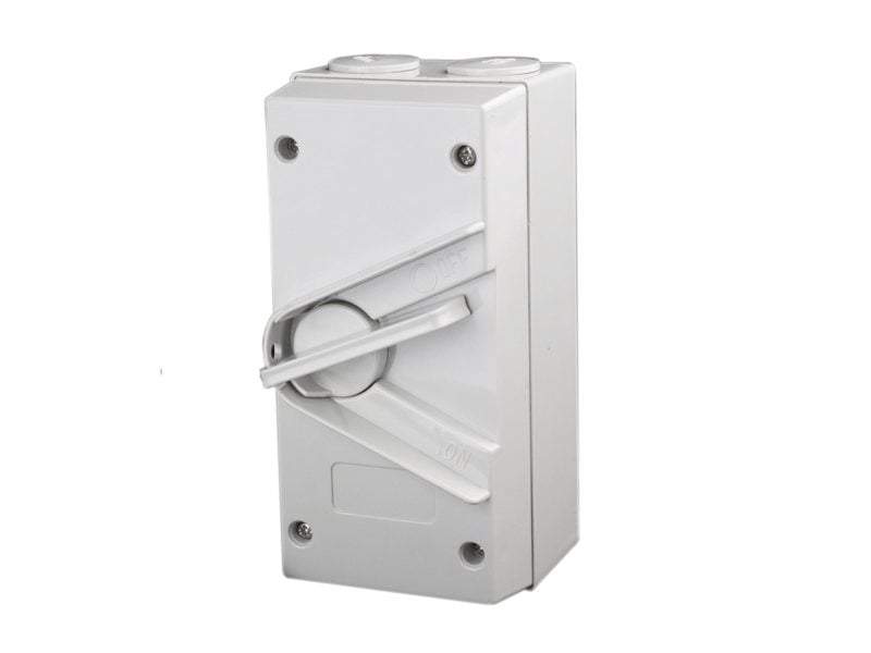3 Pole 35A Weatherproof Isolator Switch - Star Sparky Direct