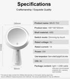 Midea LED Lighted Makeup Mirror - Smart Touch Screen Control