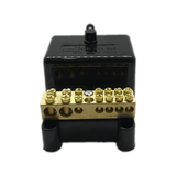 7 Hole Neutral Link with black cover 100amp