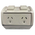 Outdoor Weatherproof Double Powerpoint Outlet - Star Sparky Direct