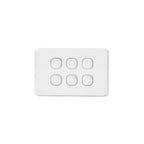 6 Gang Light Switch 10A 250V - RS312 - Star Sparky Direct