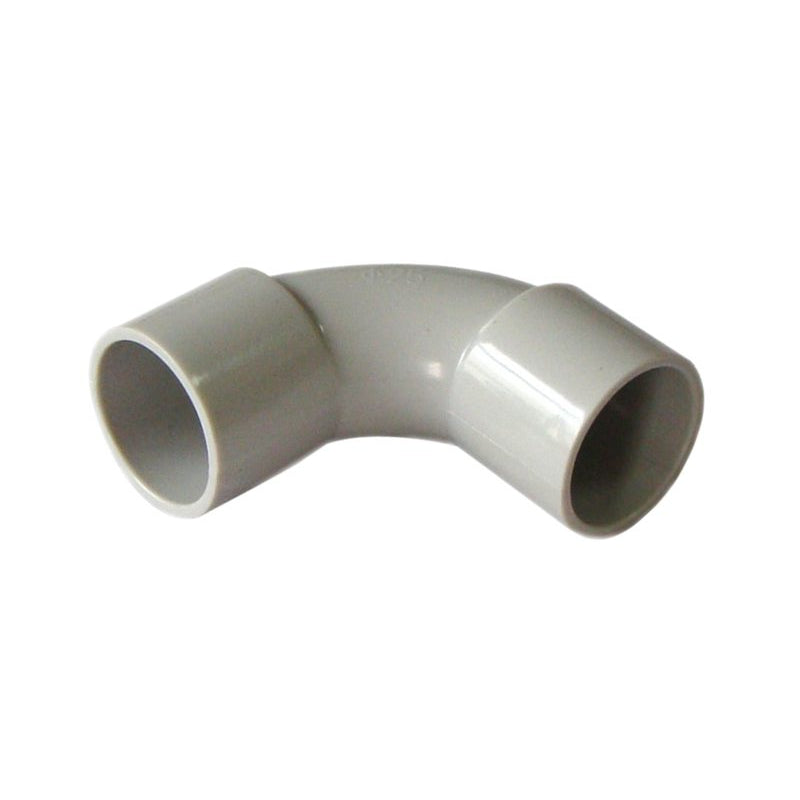 20mm PVC Grey Solid Elbow Conduit - Star Sparky Direct