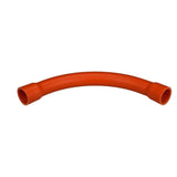 Long 32mm 90° PVC Sweep Bend Orange Heavy Duty R=305mm