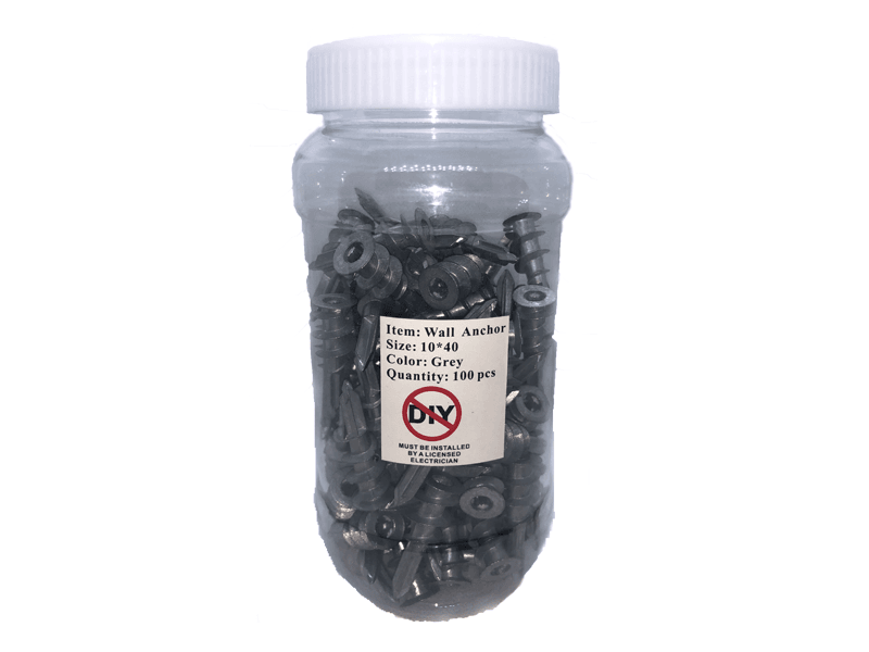 100 x Metal Plasterboard Anchors Wall Mates 10x40mm - Star Sparky Direct
