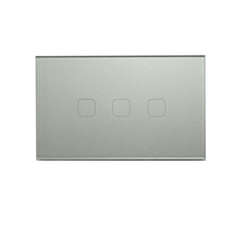 Load image into Gallery viewer, AU/NZ Approved Smart Home Wifi Light Wall Switch 3 Gang Grey Glass Touch Panel