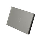 AU/NZ Approved Smart Home Wifi Light Wall Switch 1 Gang Grey Glass Touch Panel