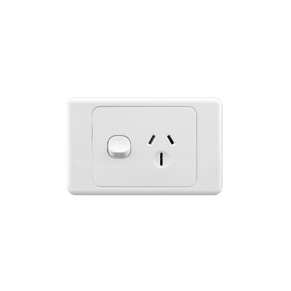Horizontal Single Power Point 15A 250V - AS335 - Star Sparky Direct