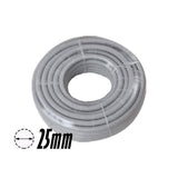 25mm PVC Corrugated Conduit Duct Medium Duct Grey UV - 20mtr/Roll