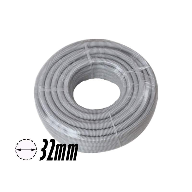 32mm PVC Corrugated Conduit Duct Medium Duct Grey - 25mtr/Roll - Star Sparky Direct