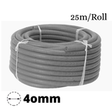 40mm PVC Corrugated Conduit Duct Medium Duct  Grey UV - 25mtr/Roll