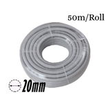 20mm PVC Corrugated Conduit Duct Medium Duct  Grey UV - 50mtr/Roll