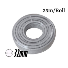 Load image into Gallery viewer, 32mm PVC Corrugated Conduit Duct Medium Duct Grey - 25mtr/Roll