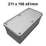 Adaptable Weatherproof Electrical Junction Box - 211x108x81mm