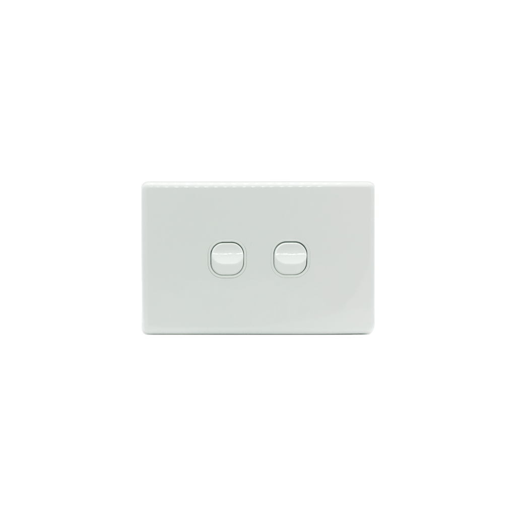 2 Gang Light Switch 10A 250V - Star Sparky Direct
