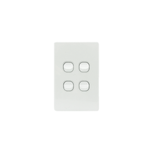 Load image into Gallery viewer, 4 Gang Light Switch Vertical 10A 250V - KS308-V - Star Sparky Direct
