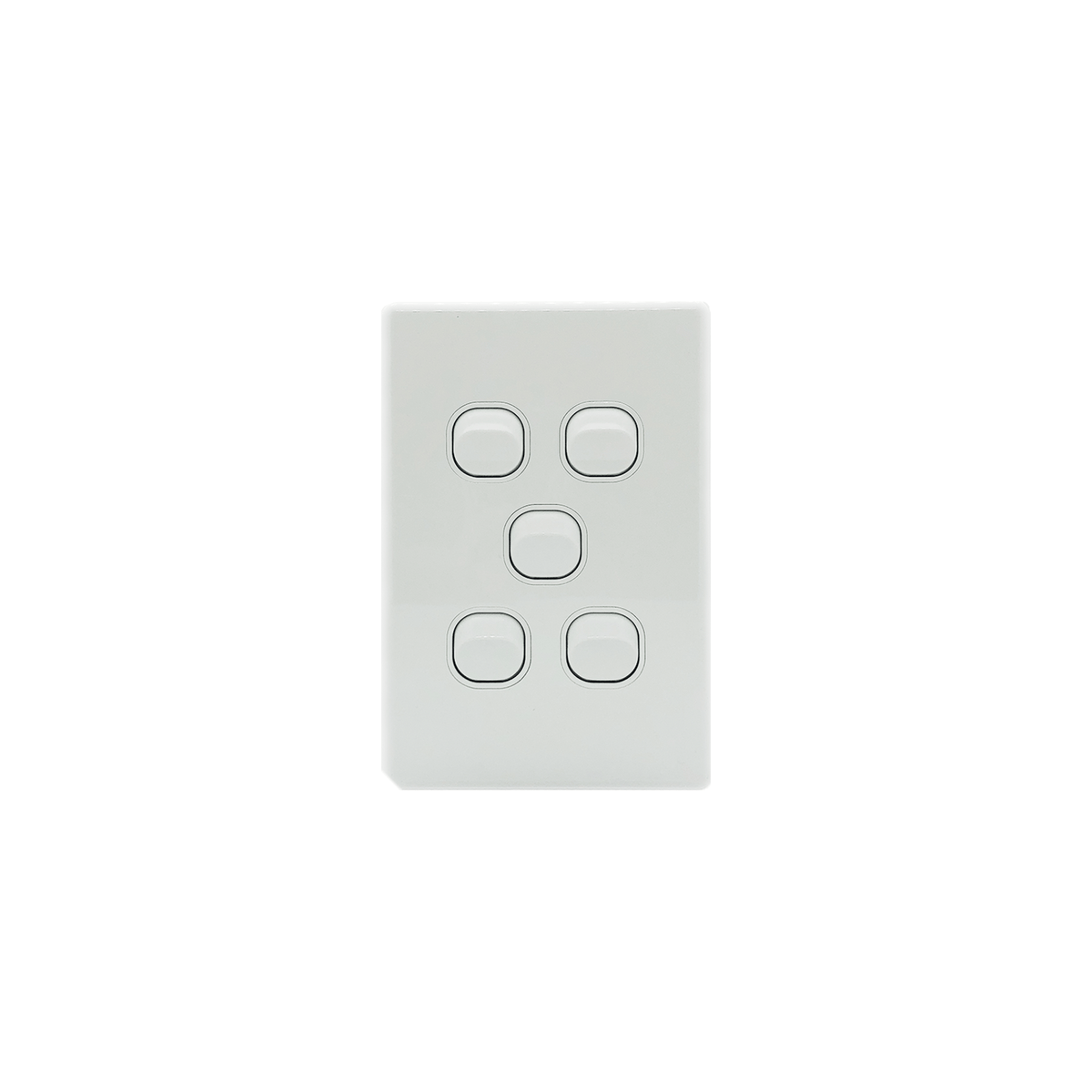 5 Gang Light Switch Vertical 10A 250V - KS310-V - Star Sparky Direct