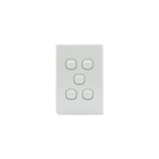 5 Gang Light Switch Vertical 10A 250V - KS310-V - Star Sparky Direct