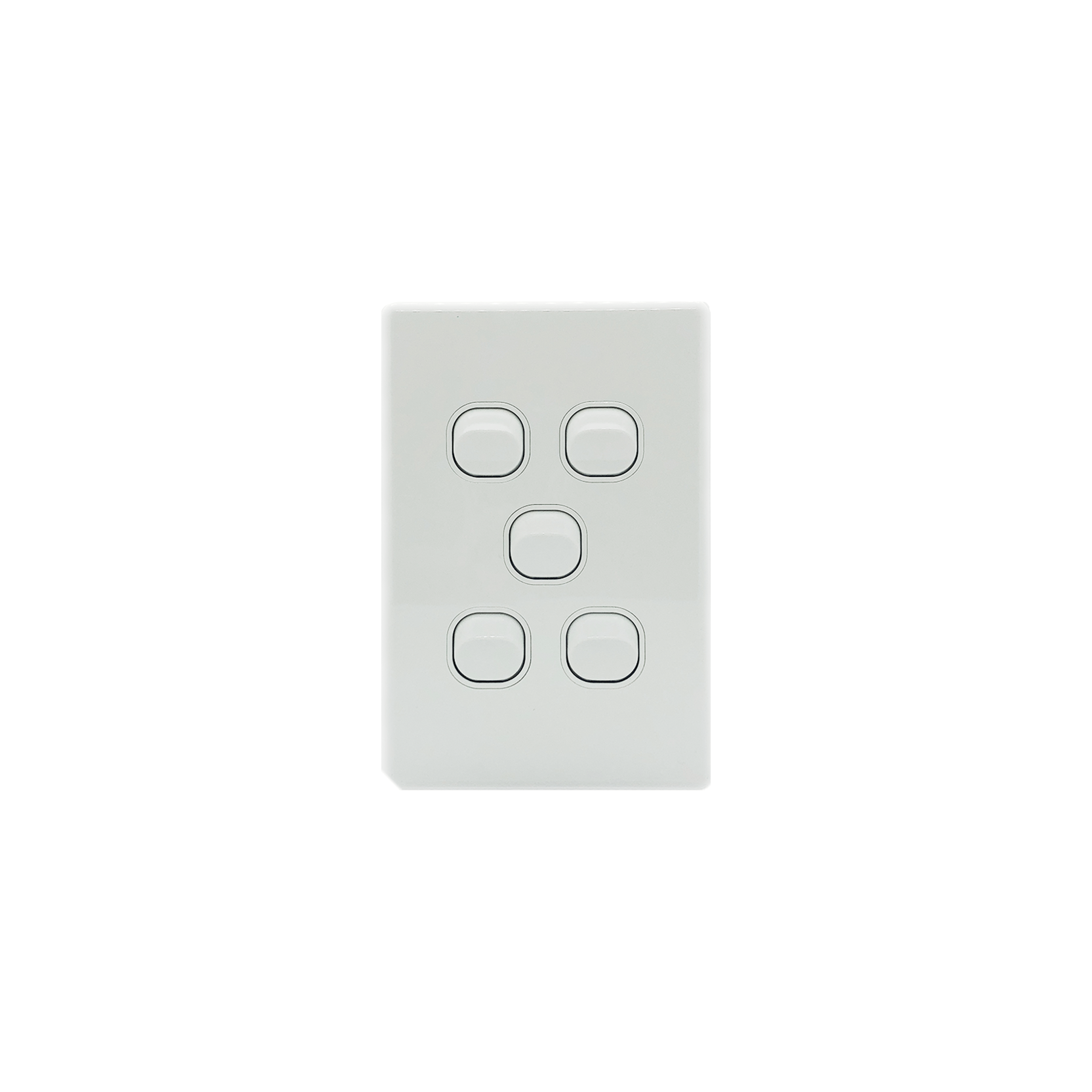 5 Gang Light Switch Vertical 10A 250V - KS310-V - Star Sparky Direct