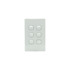 6 Gang Light Switch Vertical 10A 250V - KS312-V - Star Sparky Direct