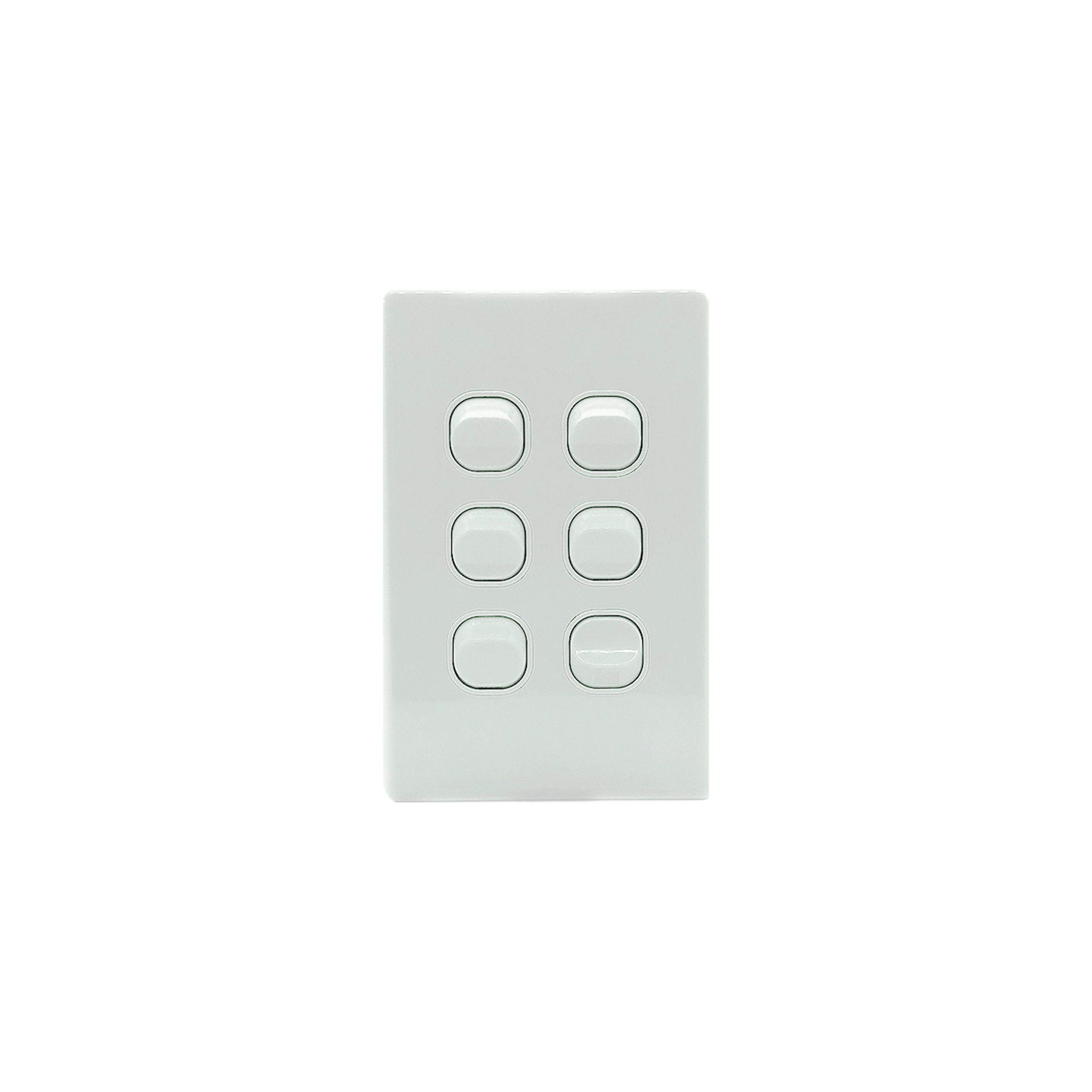 6 Gang Light Switch Vertical 10A 250V - KS312-V - Star Sparky Direct