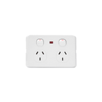 Double Power Point with Neon 10A - RS315N - Star Sparky Direct