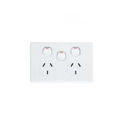 Double Power Point with Extra Switch 10A - KS316 - Star Sparky Direct
