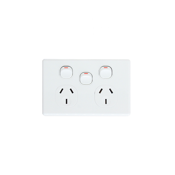 Double Power Point with Extra Switch 10A - KS316 - Star Sparky Direct