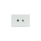 Combined TV Outlet and Telephone Wall Socket - KS322 - Star Sparky Direct