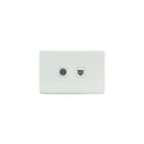 Combined TV Outlet and Telephone Wall Socket - KS322