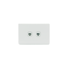 Load image into Gallery viewer, 2 Gang 4 Core Telephone Outlet Socket - KS325 - Star Sparky Direct