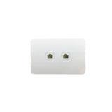 2 Gang 4 Core Telephone Outlet Socket - RS325