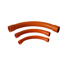 Load image into Gallery viewer, 25mm 90° PVC Sweep Bend Orange Heavy Duty - Star Sparky Direct