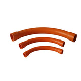 25mm 90° PVC Sweep Bend Orange Heavy Duty